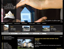 Tablet Screenshot of cazin-immobilier.com